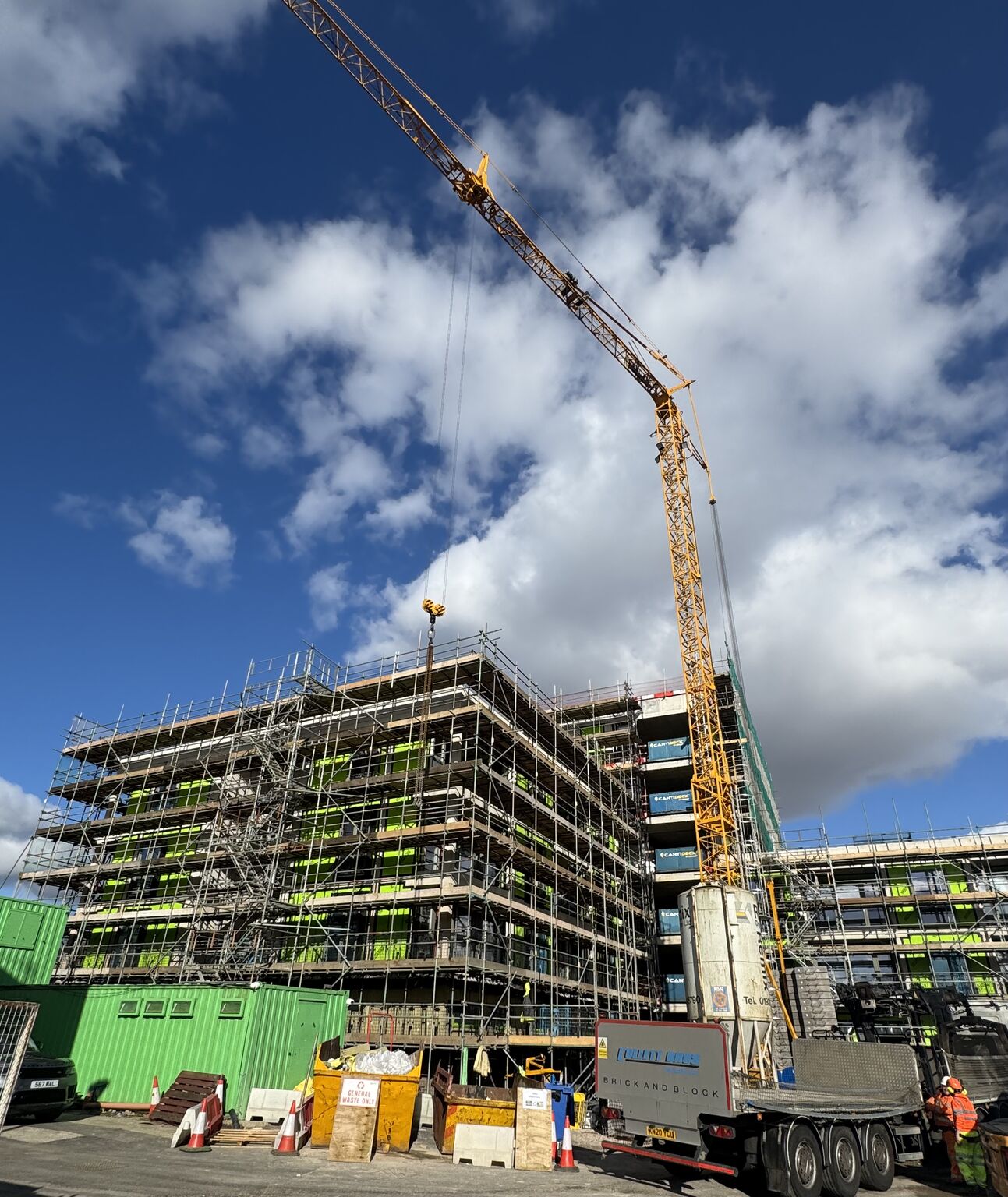 Bute Street Development - Scaffolding & Site View