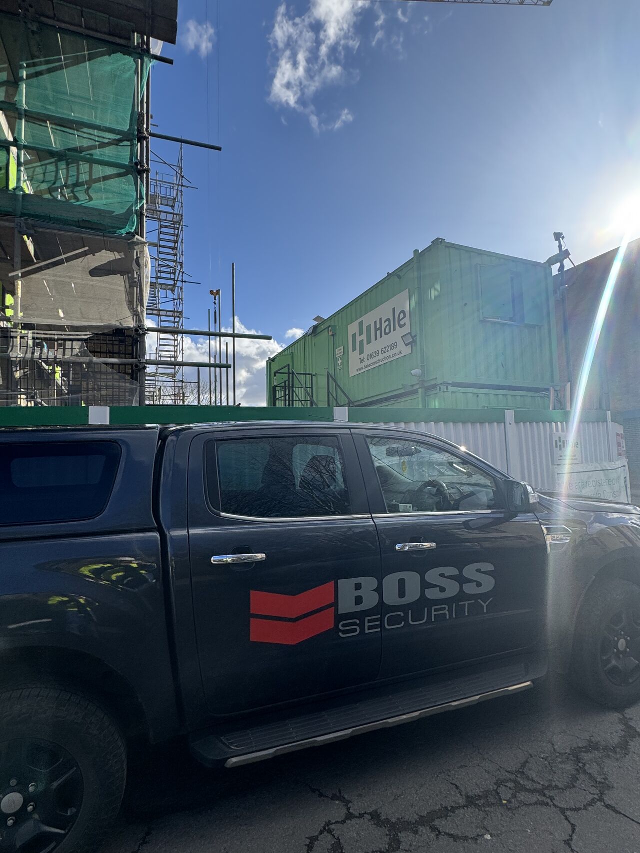 Bute Street Development - BOSS Security Vehicle On Site