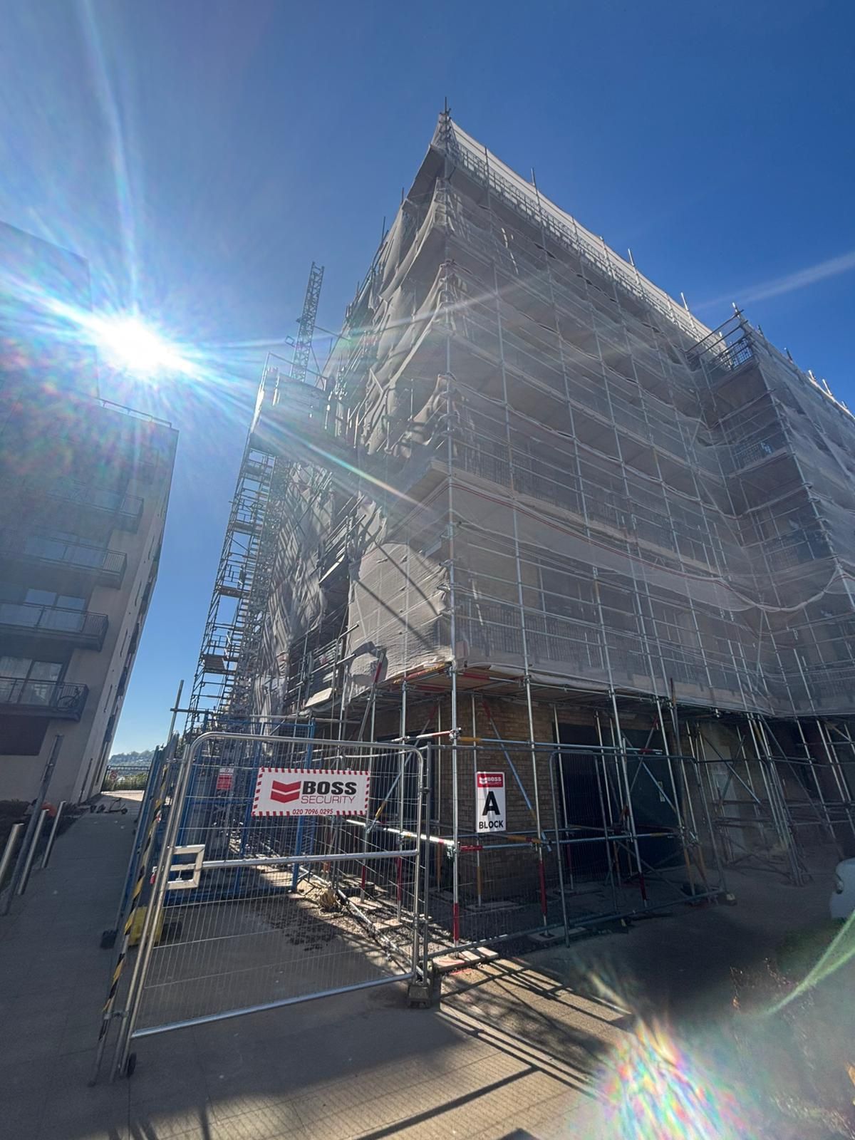 Prospect Place Facade Remediation Scaffold