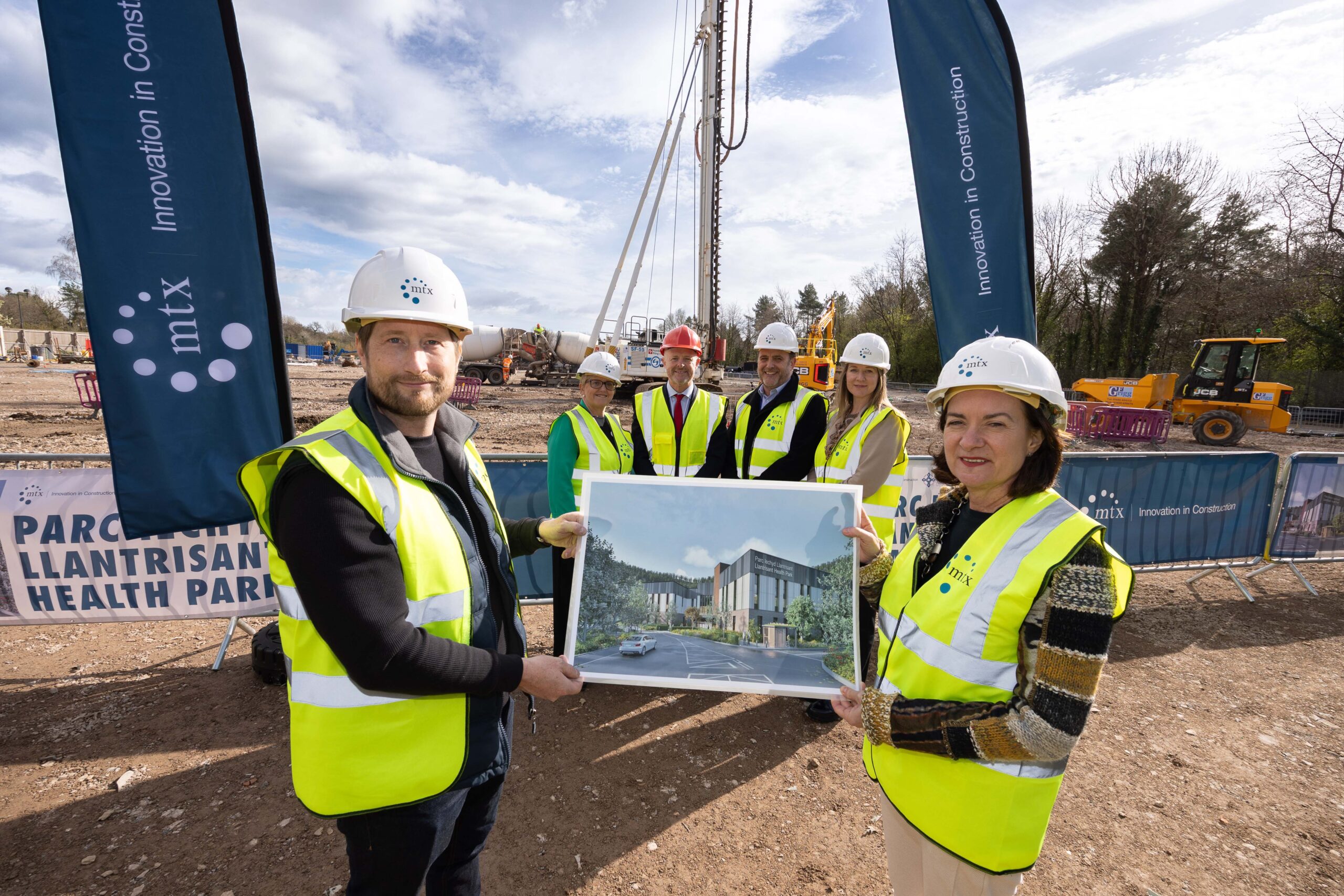 Rt Hon Eluned Morgan at Llantrisant Health Park Site Visit